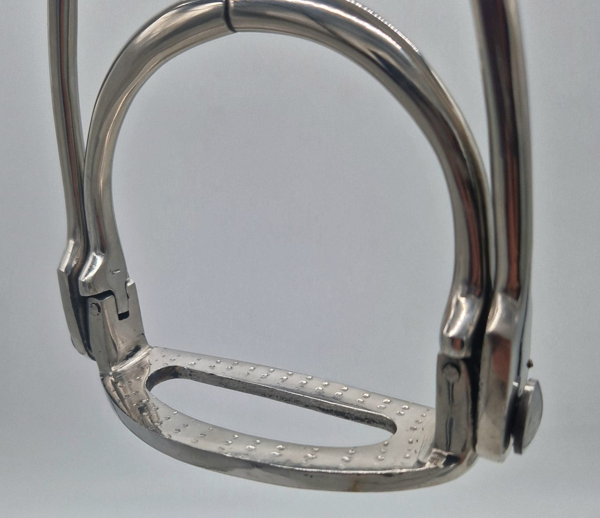 Tysons Breeches Sicherheitssteigbügel Steigbügel Damensattel Side Saddle Riding Ladys Stirrup Silber - Farben 10 cm Tritt