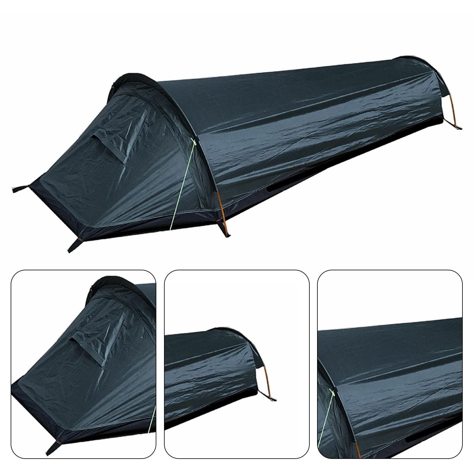 Schlafzelt – Tragbares Bivy-Zelt, wasserdichter Rucksack, Campingzelt, ultraleichtes Einzelpersonen-Campingzelt, Oxford-Stoffschlafsack zum Wandern, Bergsteigen, Rucksackreisen, 50 x 90 x 220 cm | Wasserdichte Outdoor-Überlebensausrüstung für Camp Wandern
