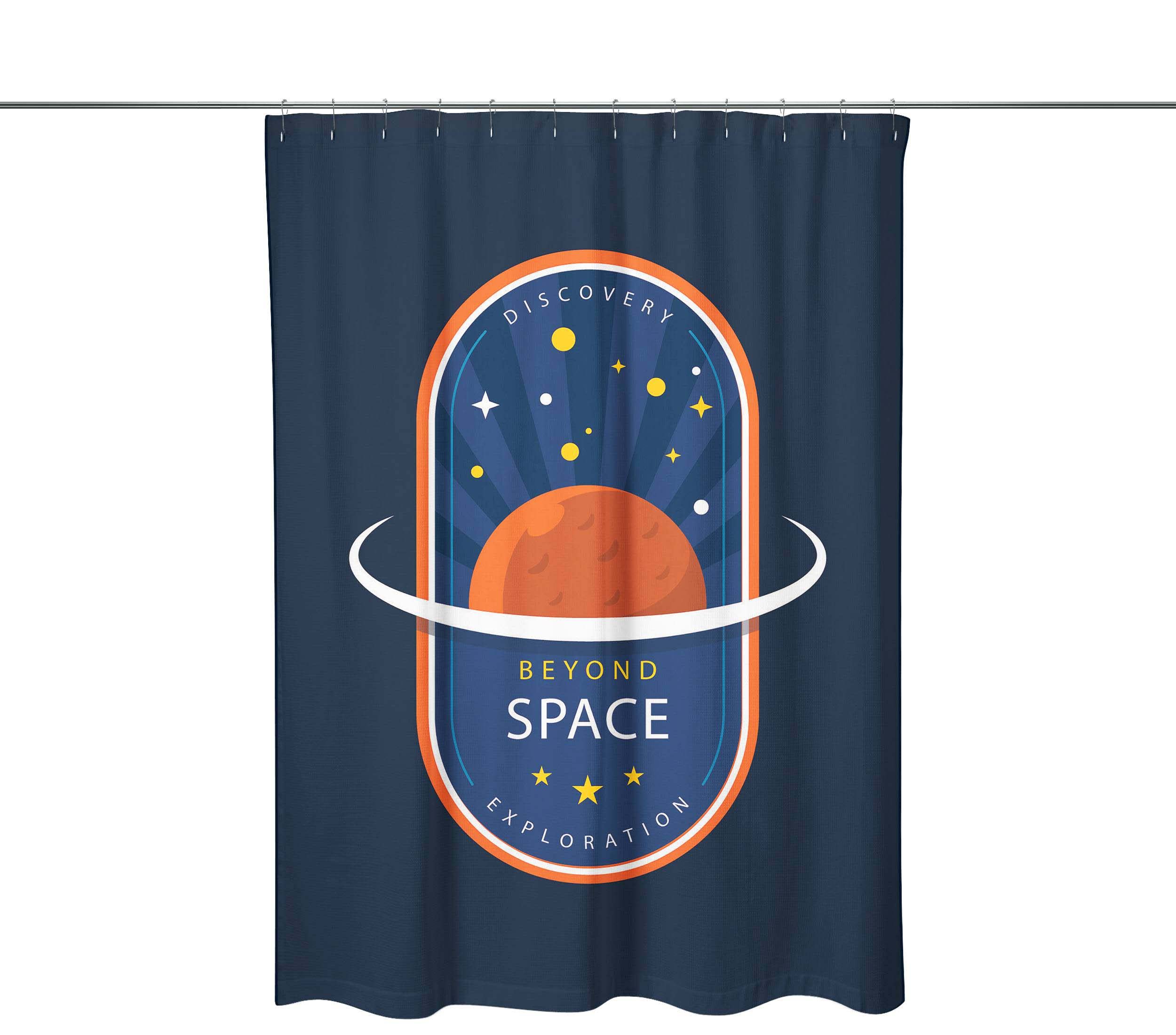 Bonamaison Shower Curtain, Polyester, Multicolor, 150x200