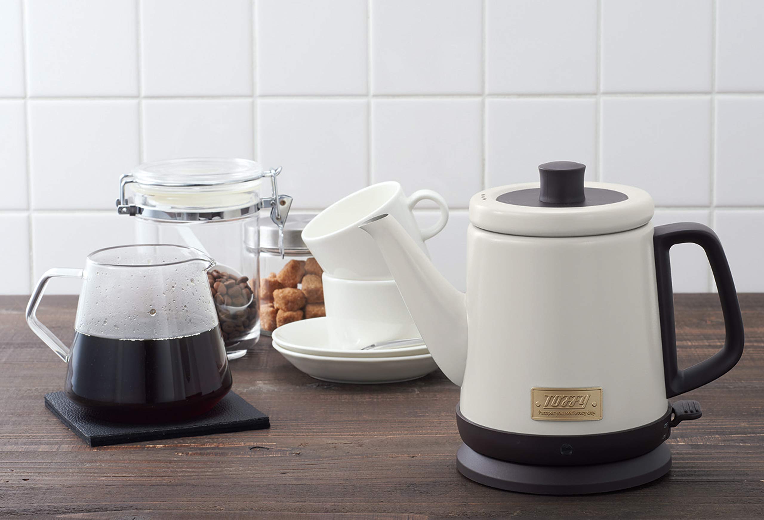 Toffy ドリップケトル　K-KT2-GE グレージュ　800ml Amazon | 【Toffy/トフィー】 ドリップケトル K-KT2 (グレージュ