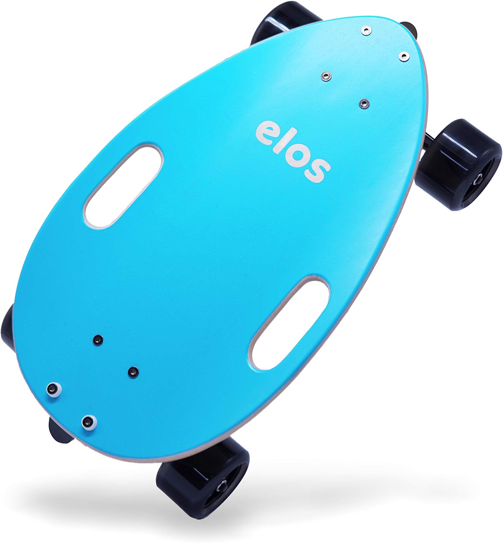 ELOSMini Longboard Cruiser Skateboards - Premium Lightweight, Portable & Durable Wooden Commuter Cruiser Board. Big Soft Wheels for Beginners & Experienced Riders. Easy to Carry with Handle
