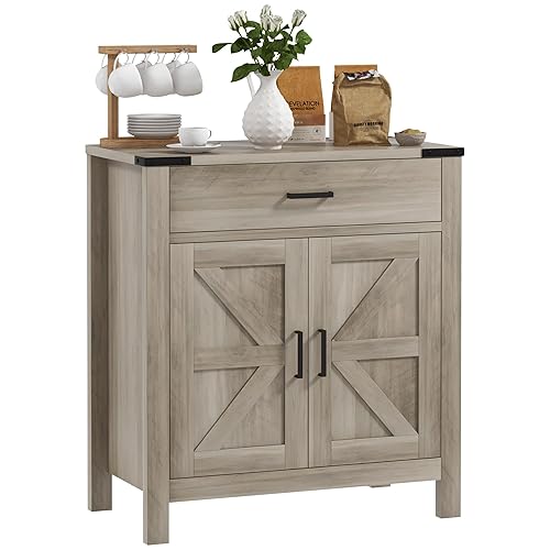 HOMCOM Sideboard with 1 Drawer 1 Storage Cabinet, Buffet Cabinet