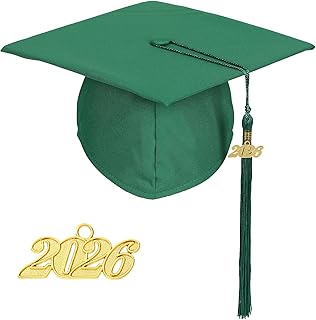 Matte Graduation Cap with Tassel for Adults High School College Bachelor Master Ceremony