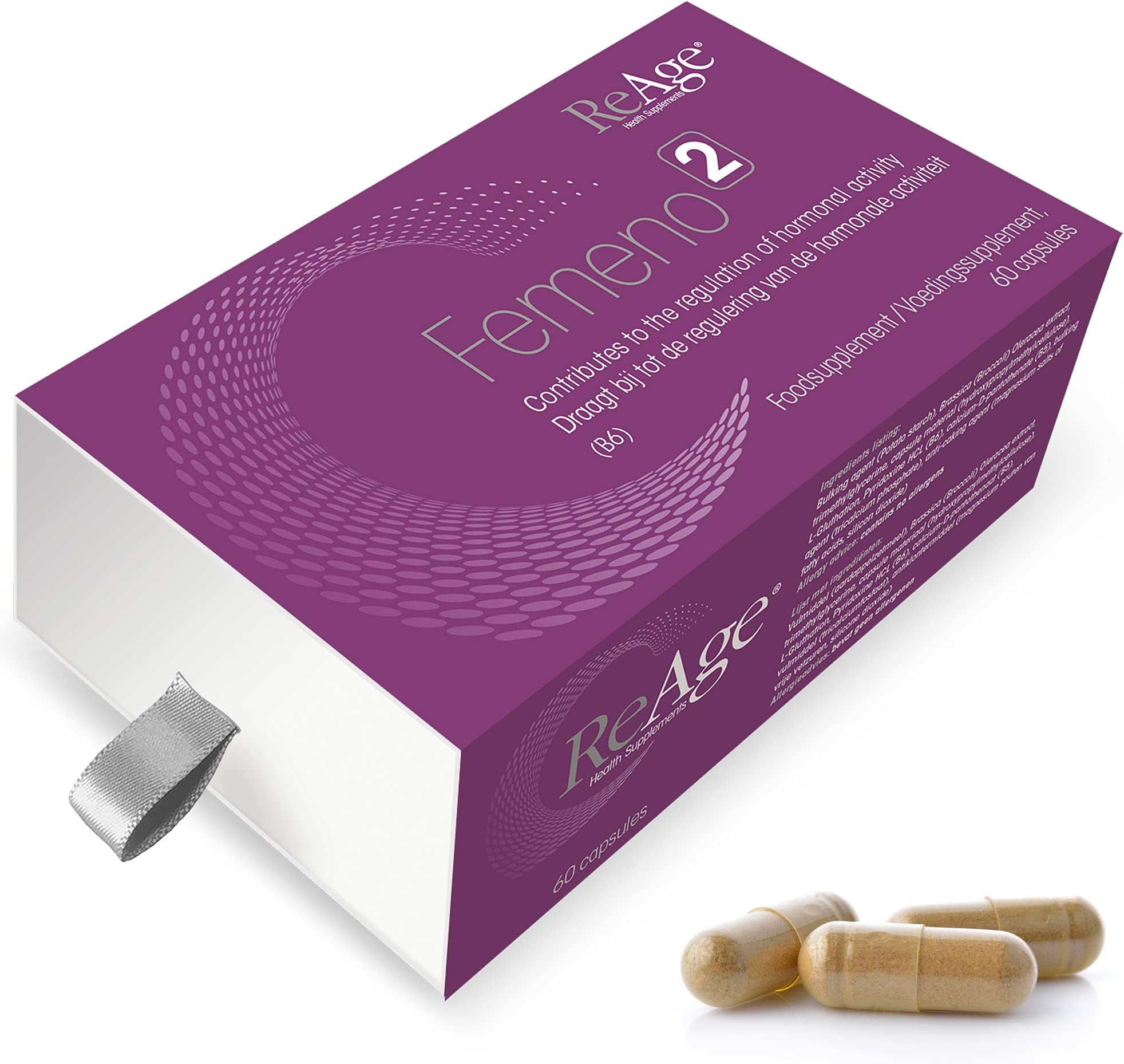 FEMENO 2 Women Supplements – Broccoli-Sprouts Formula (Sulforaphane) – Including TMG, Glutathione, VIT B5 & B6-60 Capsules All Vegan - Two Month Supply