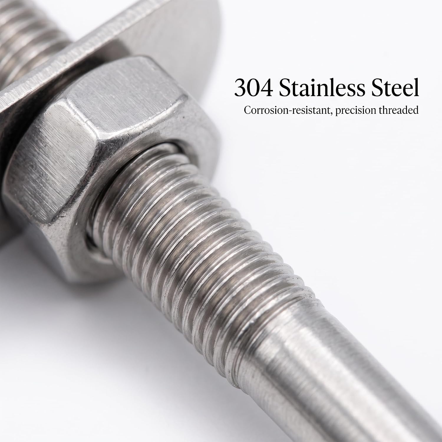 20 Sets M8 Square U Bolts, 304 Stainless Steel U Clamp with Nuts, Bolt Plate and Washers for Industrial, Boat Trailer, M8 x 50mm x 100mm
