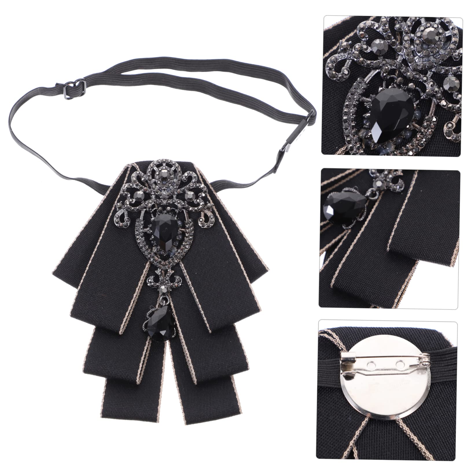GALPADA 5piezas Corbata De Pajarita Para Novio Rhinestone Accesorio Elegante Para Bodas Para Ceremonias y Eventos Formales Diseño Simple y Distinguido