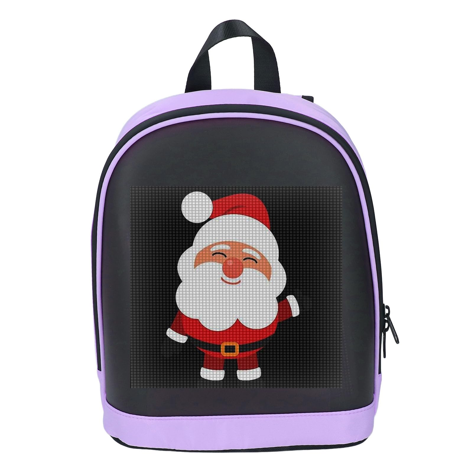 Asixxsix LED-Rucksack, Laptop-Rucksack mit LED-Anzeige und App-Steuerung, DIY-Moderucksack mit Programmierbarem Bildschirm, Anpassbares Textanimationsbild, 10,2 X 4,7 X 11,8 Zoll,