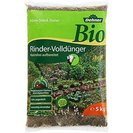 Dehner Bio Rindervolldünger, 5 kg, für ca. 30 qm
