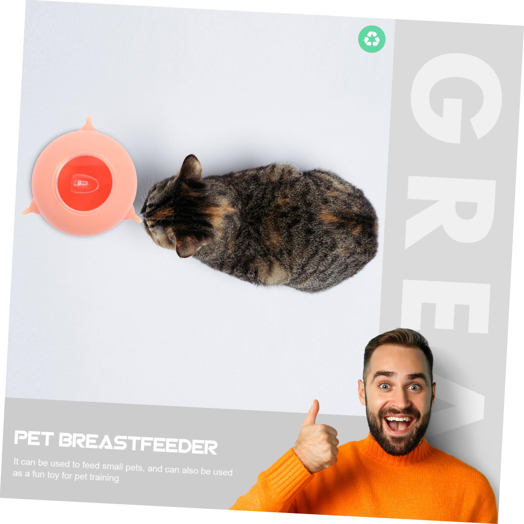 Milisten Giocattolo per Alimentazione di Piccoli Animali Domestici in Silicone Leggero e Resistente per L’addestramento la Nutrizione dei Cuccioli