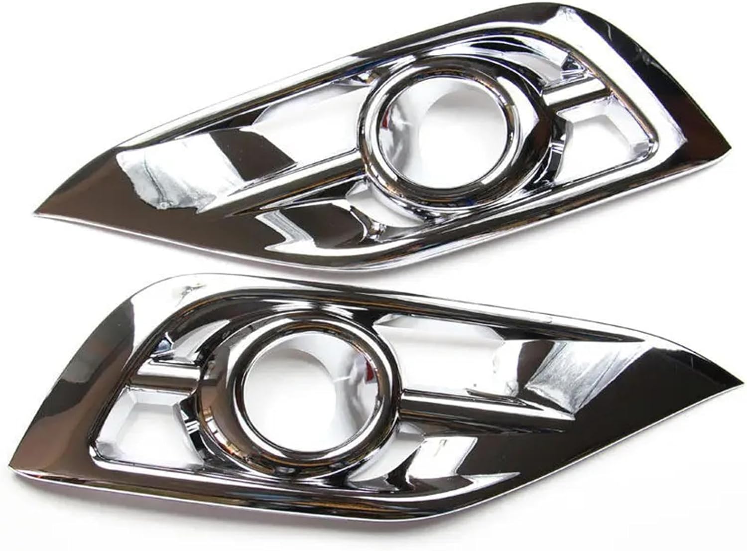 Fit for Honda CR-V CRV 2012-2014,Car Fog Light Cover,ABS Front Fog Light Frame Lamp Ring Cover Trim,Car Exterior Accessories, Silver