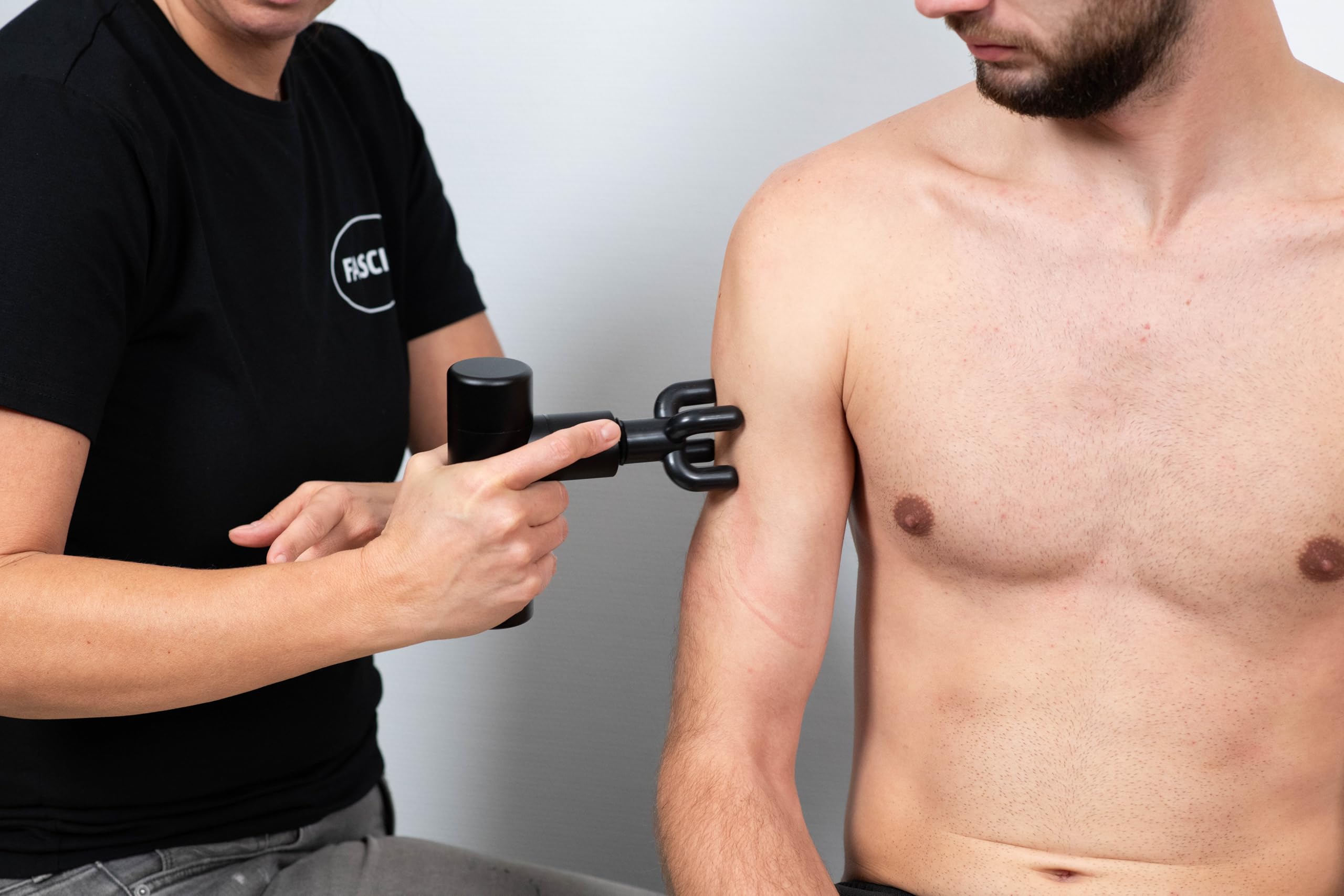FASCIQ Cabezales para Pistola de Masaje | 6 piezas 18-19mm | Recambios para Pistola de Masaje | 6 Cabezales Diferentes para Masaje Muscular de Percusión Profunda | Universal