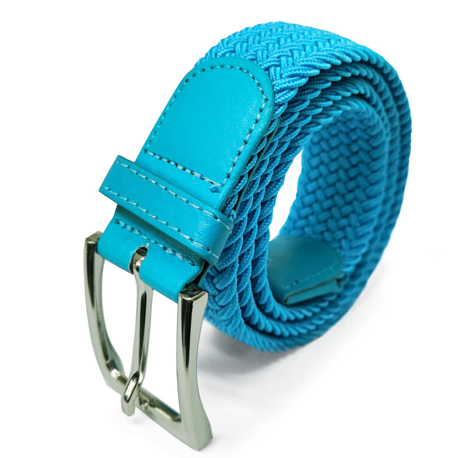 Glamexx24 Elastischer Gürtel Unisex, Geflochtener Stretchgürtel für Damen & Herren, Stufenlos Verstellbarer Stoffgürtel ohne Löcher, Flechtgürtel für Jeans & Freizeithosen (Breite: 3,5 cm)