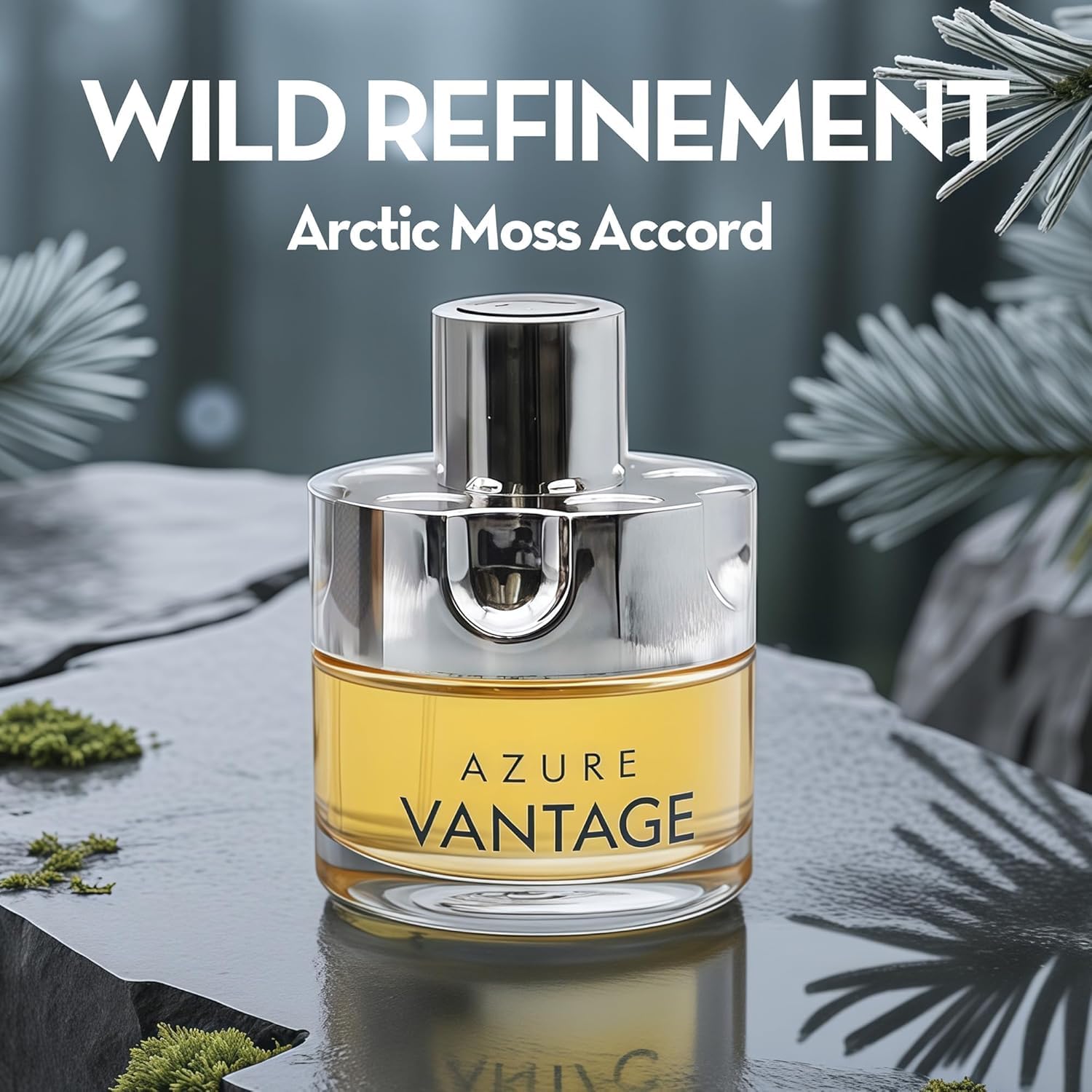 Men's Cologne Gift Set 4 Pack Azure Vantage Series - 3.4 Fl Oz Each | Vanilla Bourbon, Leather & Amber Floral Fragrance | Luxury Eau de Toilette