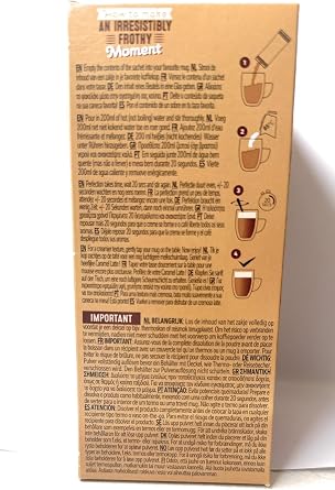 Nescafe | Instant Coffee | Latte Caramel | 8 Sticks Per Pack 136gr/4.80oz
