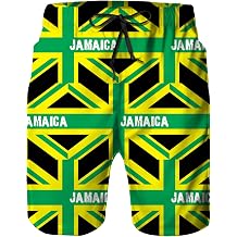 Jamaica Jamaican Kingdom Flag Mens Summer Beach Shorts, Athletic Trunks