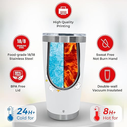 Miniatura 2 de BEEYOND Vaso de café de viaje de 20 onzas con tapa deslizante y pajilla, taza de café de acero inoxidable a prueba de derrames, acero inoxidable