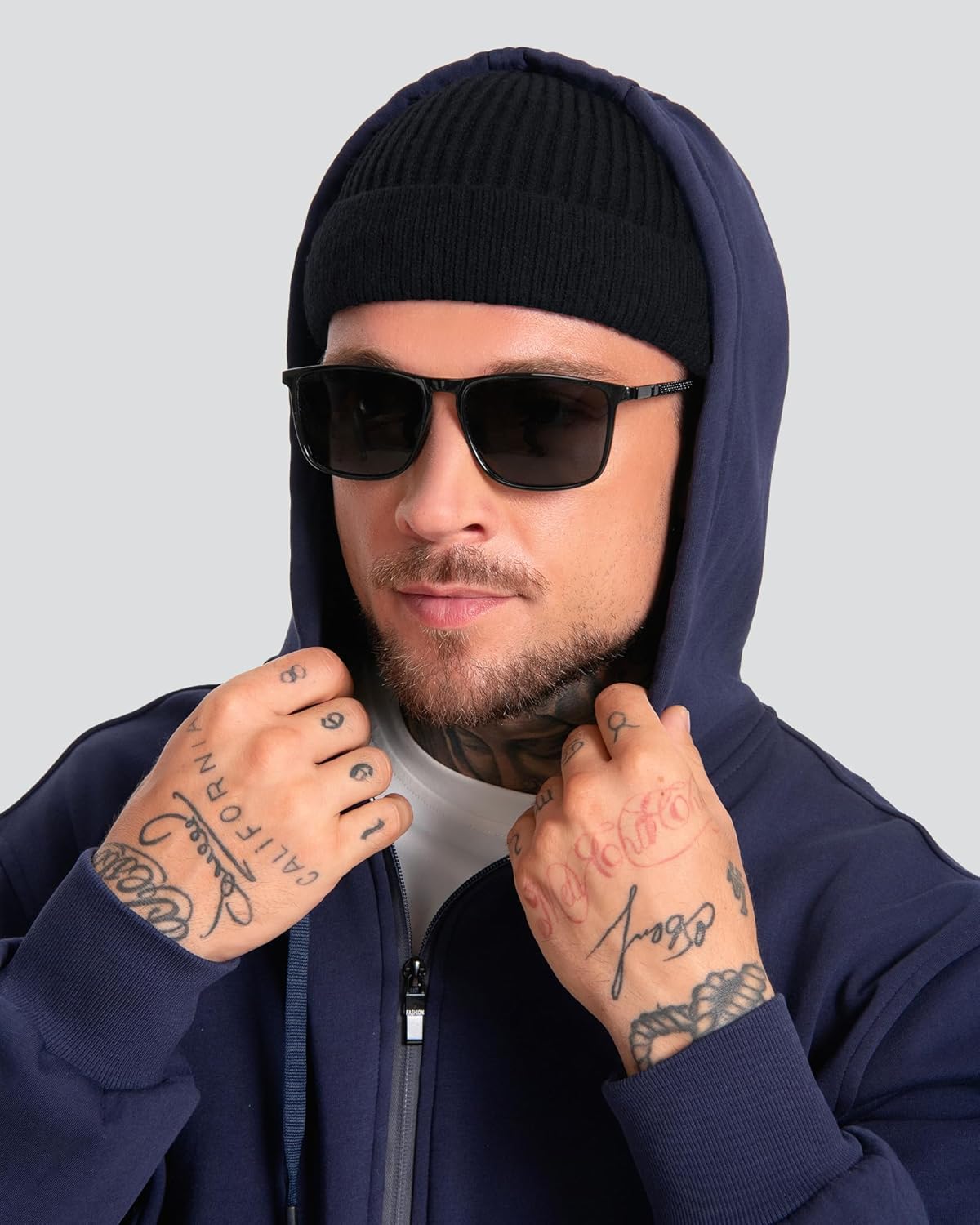 ROYBENS Swag Wool Short Fisherman Beanie for Men Women, Fleece Lined Warm Winter Hat, Knit Cuff Trawler Beanies Skull Cap - Image 2