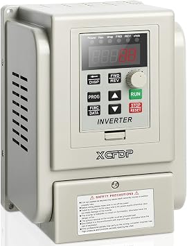 AC 220V/2.2kw 3HP Variable Frequency Drive,12A VFD Inverter Single Phase to 3 Phase Frequency Converter for Spindle Motor Speed ControlSingle-Phase Input, 3 Phase Output