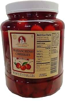 cherin.1113専用 Amazon.com : Chef's Quality: Maraschino Cherries with Stem (64 Oz