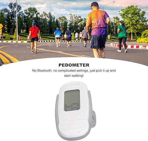 Miniatura 7 de Podómetro recargable por USB para caminar, podómetro para caminar, contador de pasos preciso, podómetro LCD, podómetros para hombres, mujeres,