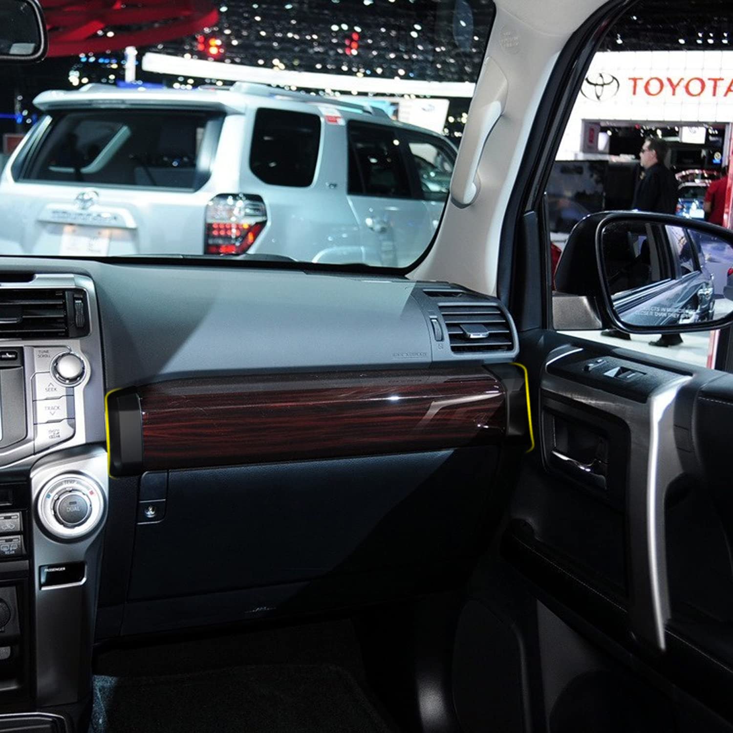 Autophoton Matte Black Interior Door Armrest Cover For Toyota 4Runner 2010-2024 - 4-Piece Set - View #9