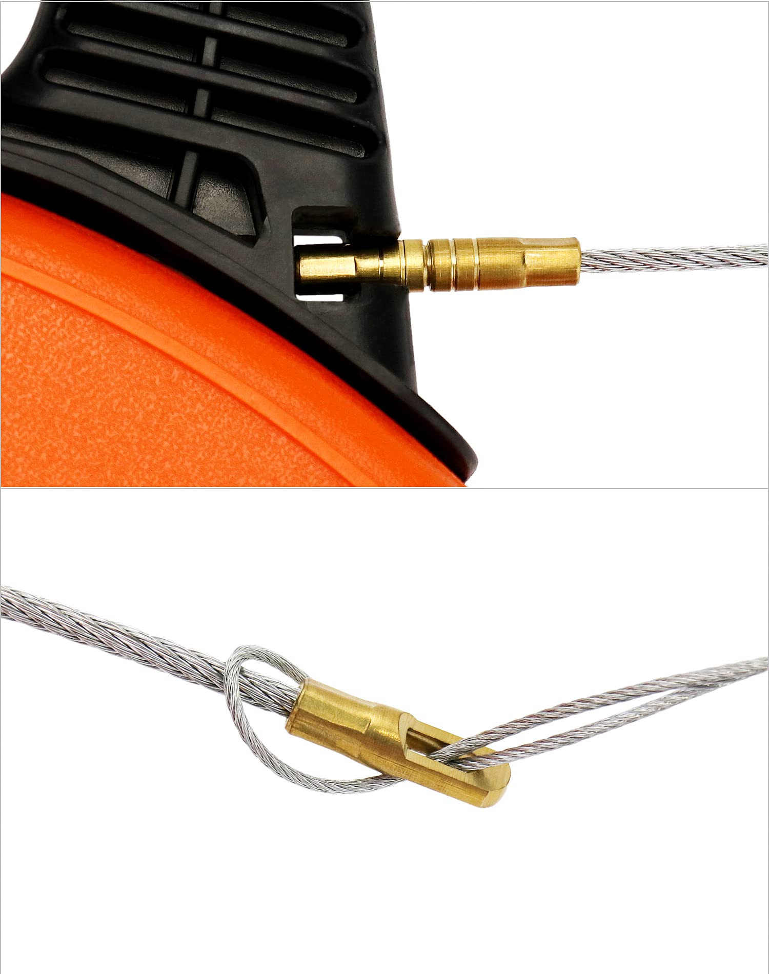 QWORK 30 metrów kabel z włókna szklanego, pomoc przy wyciąganiu kabla, taśma do ryb, narzędzia dla elektryków, średnica 4mm