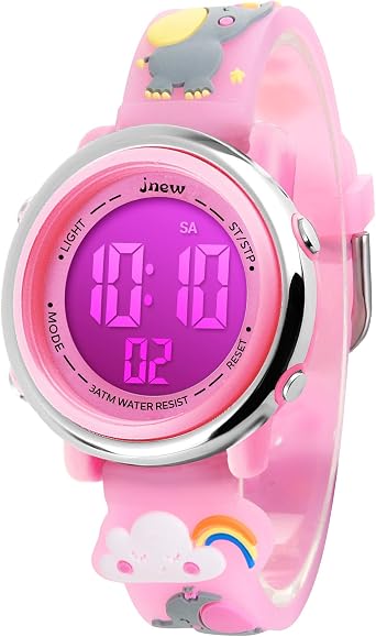Bambini Orologi Bambini Sport Impermeabile 3D Carino Cartoon Digitale 7  Luci di Colore Orologio da Polso per Ragazzi Ragazze : Amazon.it: Orologi