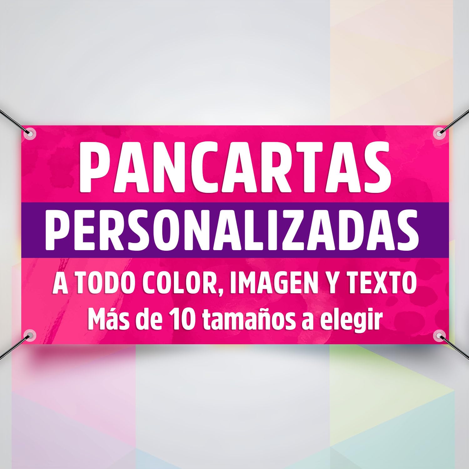 Pancarta Personalizada para Publicidad Exterior, lona resistente 300x100 cm | Con impresión nitida y resistente para dar máxima visibilidad a tu negocio, evento o promoción en espacios exteriores