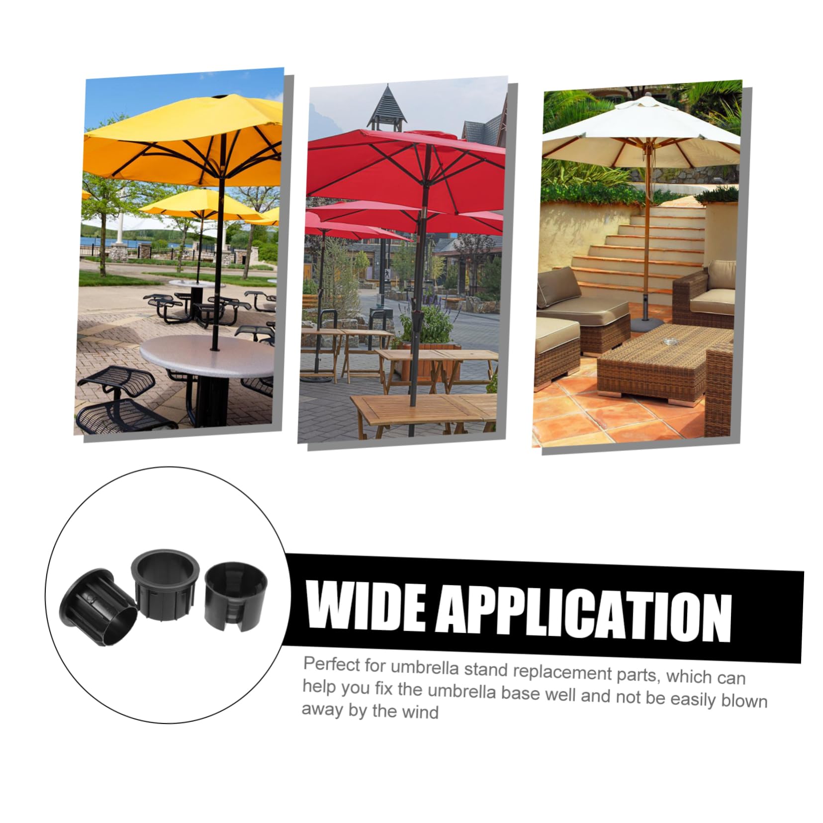 KONTONTY 1 Set Outdoor Umbrella Seat Cover Umbrella Holder Patio Umbrella Base Patio Table Umbrella Stand Iumbrella Screw in Stand Patio Umbrella Parts Umbrella Base Insert Supplies