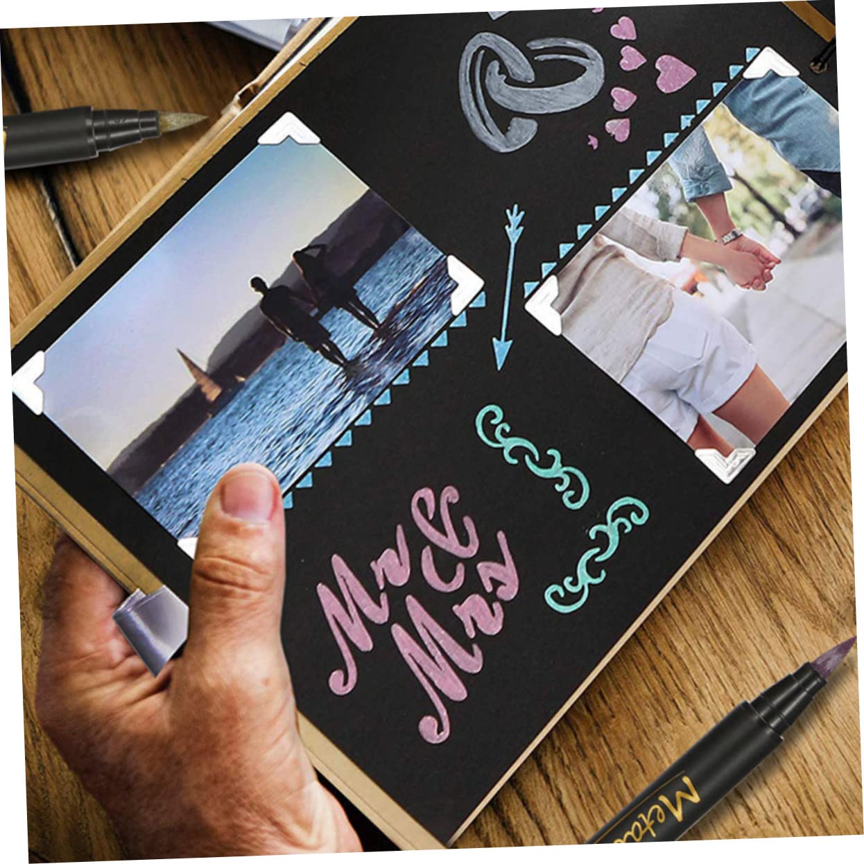 10pezzi Metallici Professionali Per Marcatura Penne Facili Usare Per e Scrapbooking