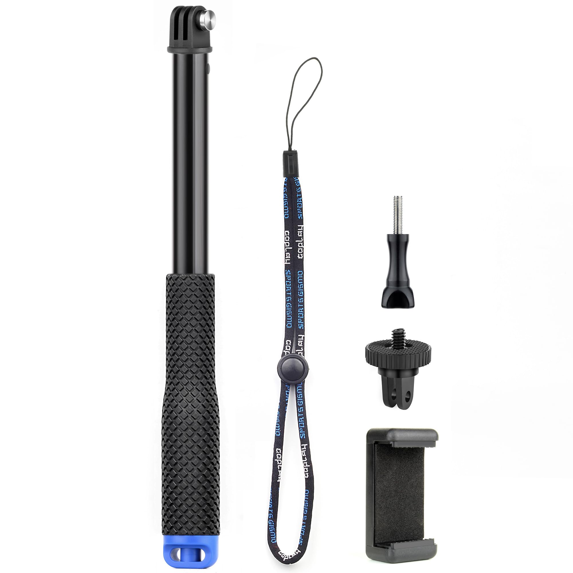 Sponsored Ad – 11''-46''Alumium Handheld Waterproof Selfie Stick Underwater Pole Handle Grip Monopod for Gopro Hero Session Max Insta360 AKASO DJI OSMO Digital Action Cameras