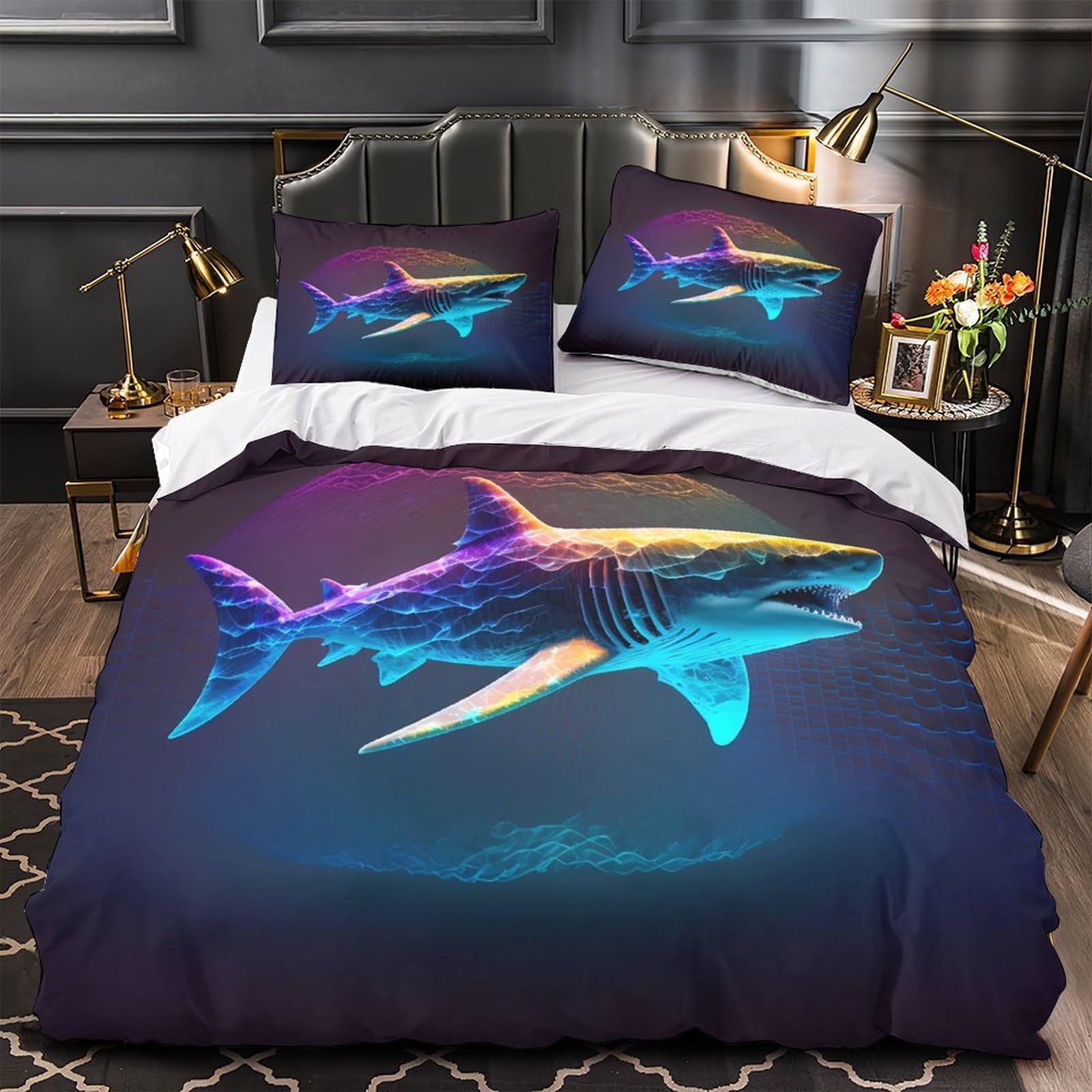 Housse de couette confortable Aigle mythique imprimé 3D relief