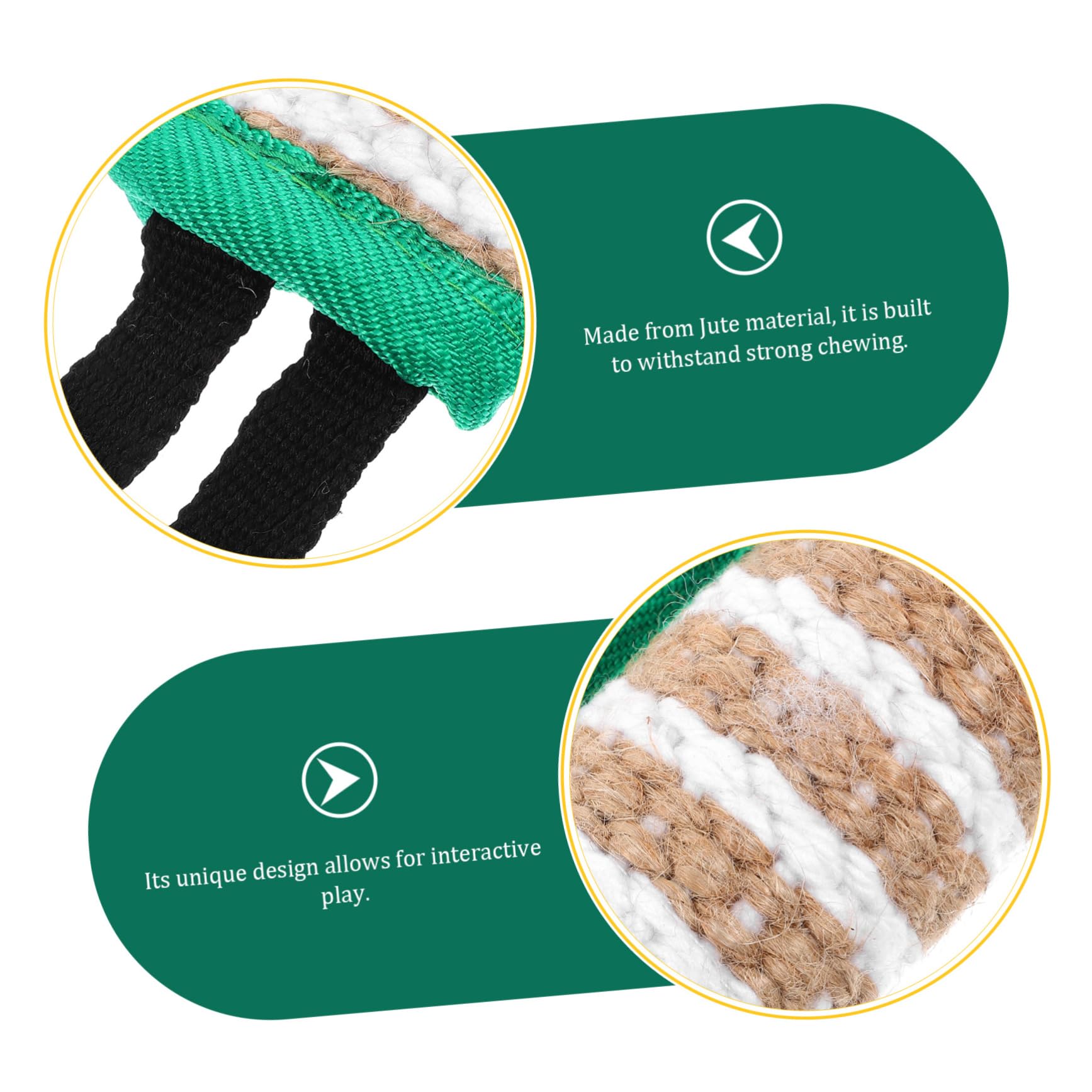 BESPORTBLE 4piezas Almohada De Morder para Perros Juguete Interactivo De Jute Resistente para Entrenamiento De Fuerza De Mordida y Habilidades De Masticación para Cachorros y Perros