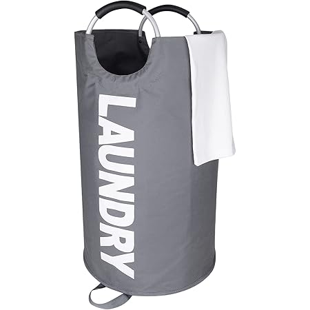 2 Cesti Portabiancheria Pieghevoli Da 75L | Doppio Manico, Per Lavanderia, Camera O Bagno - Foto 8