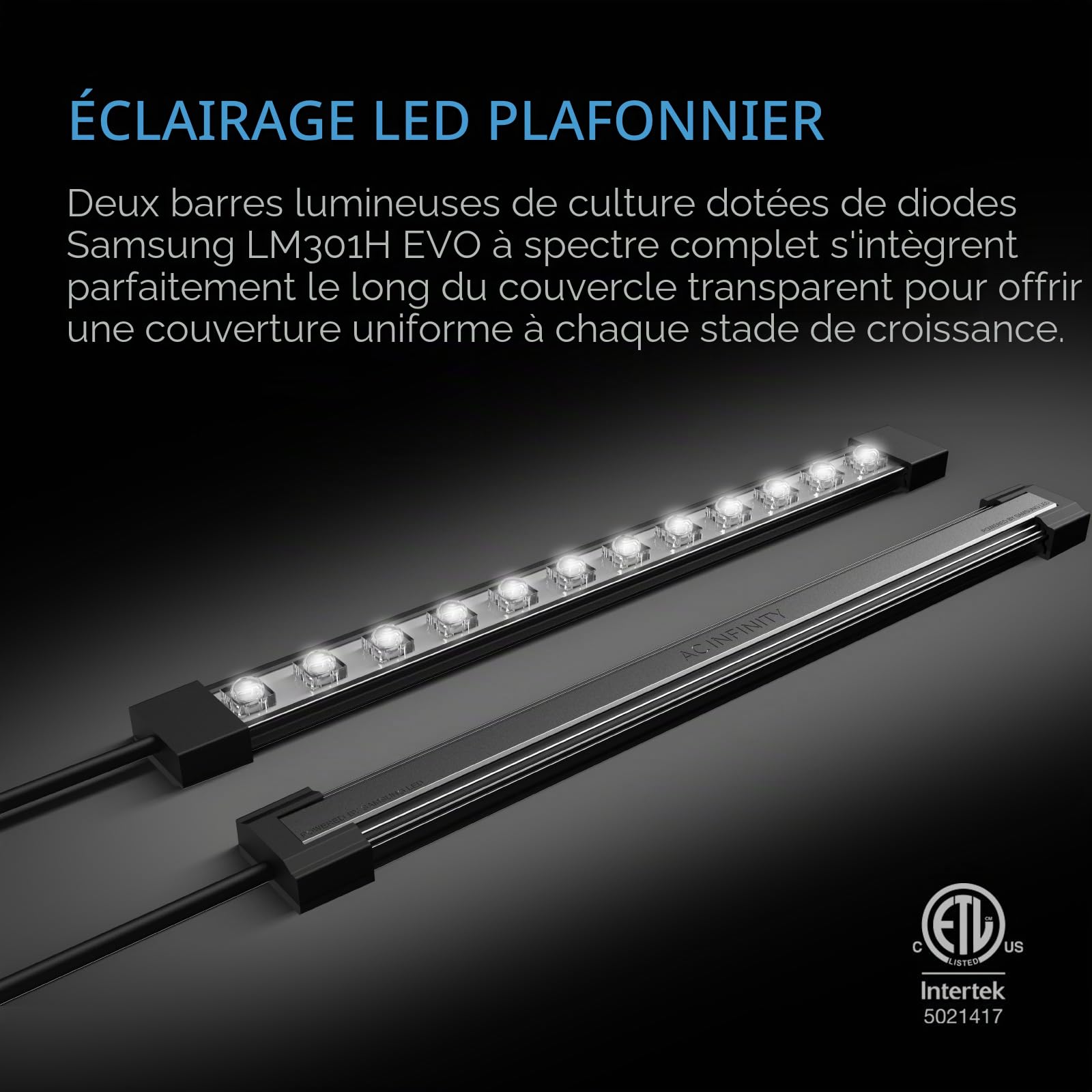 AC Infinity Dôme d'humidité, kit de Germination avec Grand dôme Transparent Finition Brillante, Plateau d'égouttement Robuste et Plateau de semis de 6 x 12 cellules, pour Le démarrage des graines, la