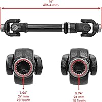 Vista 2 de Caltric Eje de transmisión de hélice trasero compatible con Can-am Commander 1000 4X4 EFI 2014 2015 2016 2017
