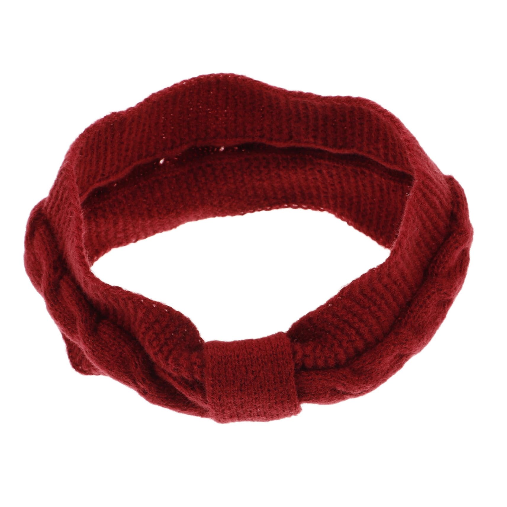 FOMIYES Fashionable Bow Knot Headband Warm Ear Covers for Cold Weather Knitted Winter Hair Band Facial Headwear Versatile Accessory