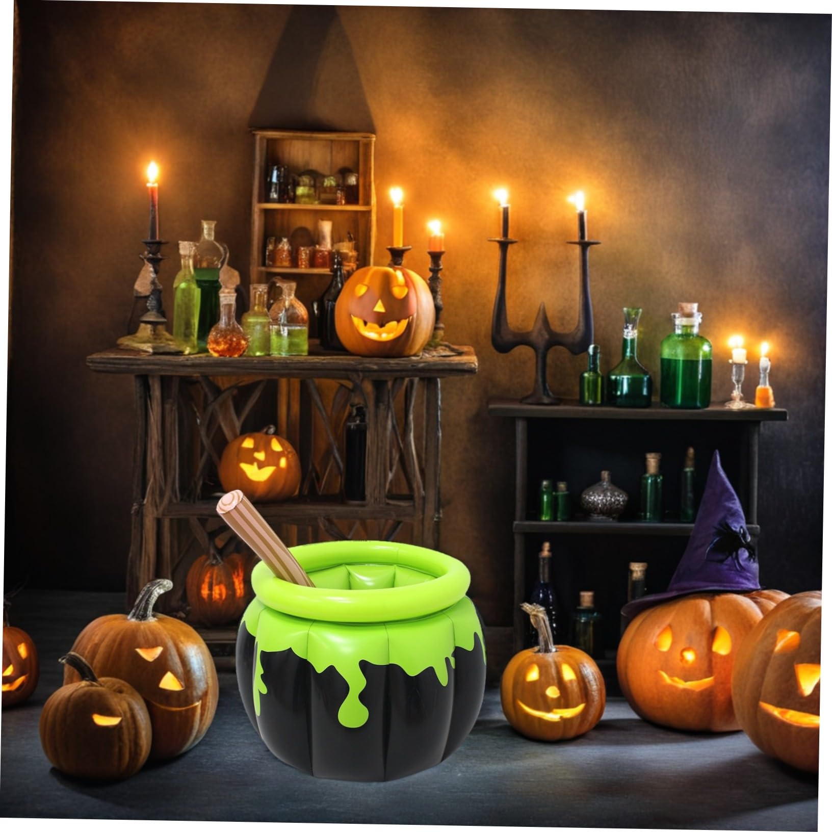 Seau à Glace Grosse Capacité de Pvc Gonflable Chaudron Ambiance Halloween