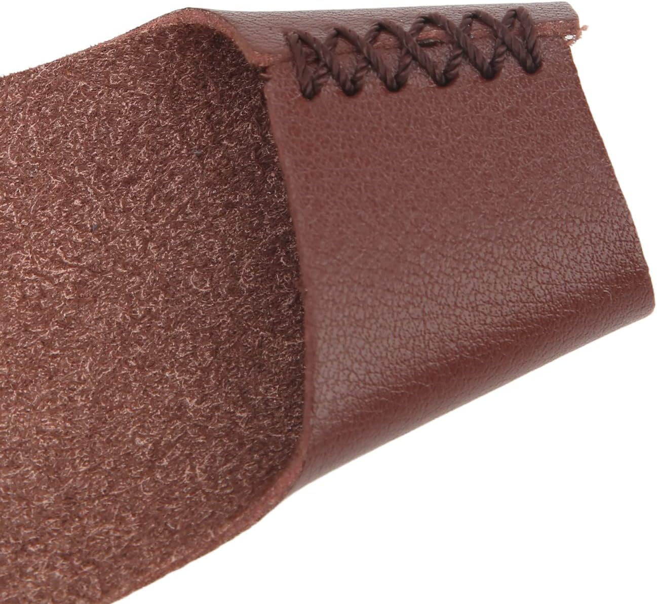 SaditY Archery Hand Guard, Protective Breathable Lightweight 2 Finger Protector PU Leather Non Slip Durable Archery Glove for Left Hand, Traditional Longbow, Mongolian Bow, Archery Accessories, Brown