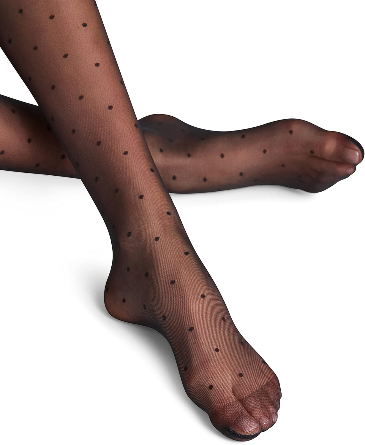 FALKE Women's Dot 15 Denier Thigh Highs, Patterned, Sheer, 1 Pair - Image 6