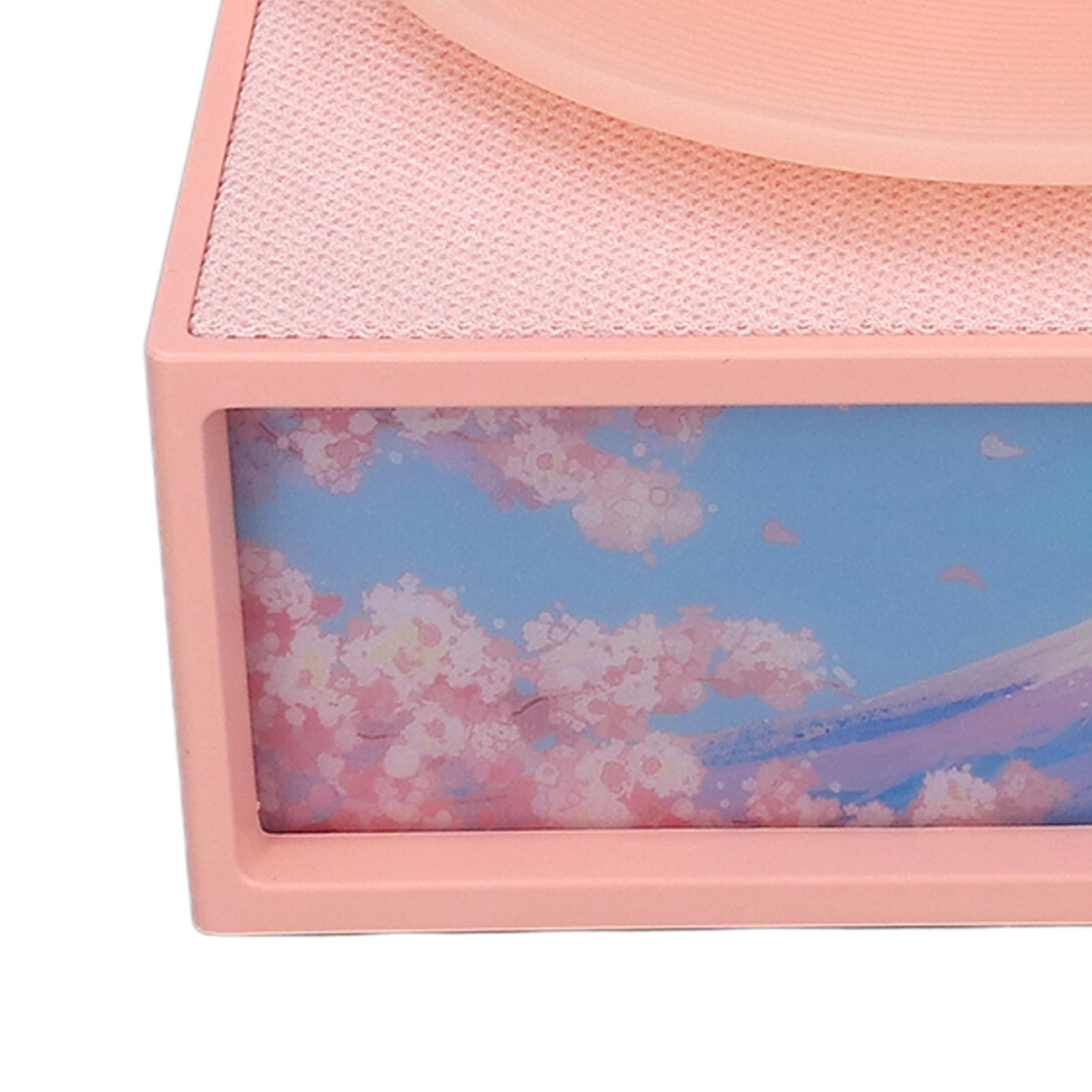 Lampada da Comodino retrò con Altoparlante Bluetooth e Luce Ambientale, Supporta Schede di Memoria da 32 GB per il Relax e il Sonno a casa. (Rosa)