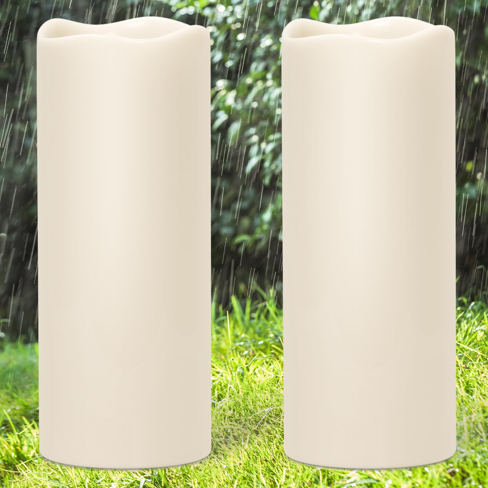 Eldnacele Solar Powered Outdoor Waterproof LED Candles