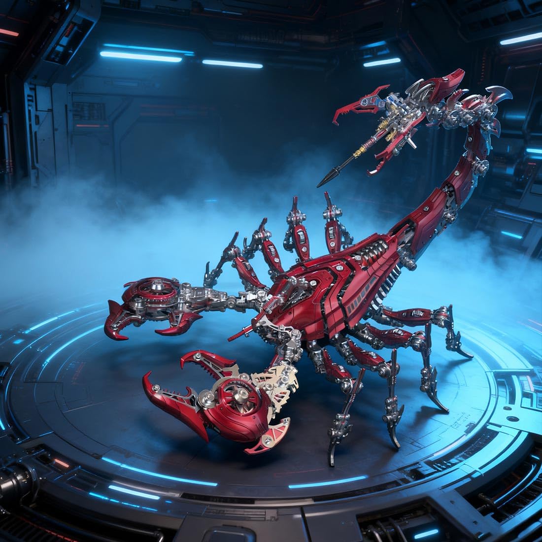 Poison Flame 3D Full Metal Mechanical War Scorpion Kit de modélisme (1073 pièces)