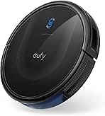 eufy Robot Vacuum 11S MAX, Super Thin, Powerful Suction, Quiet, Self-Charging Robotic Vacuum Cleaner, Cleans Hard Floors to Medium-Pile Carpets, Black