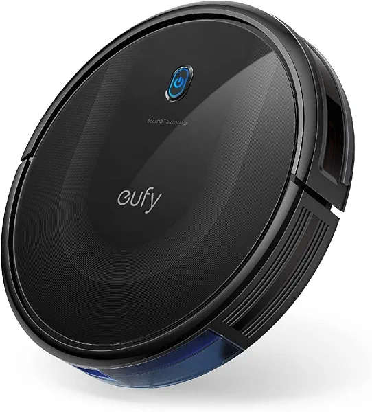 eufy Robot Vacuum 11S MAX, Super Thin, Powerful Suction, Quiet, Self-Charging Robotic Vacuum Cleaner, Cleans Hard Floors to Medium-Pile Carpets, Black 01-11S Max