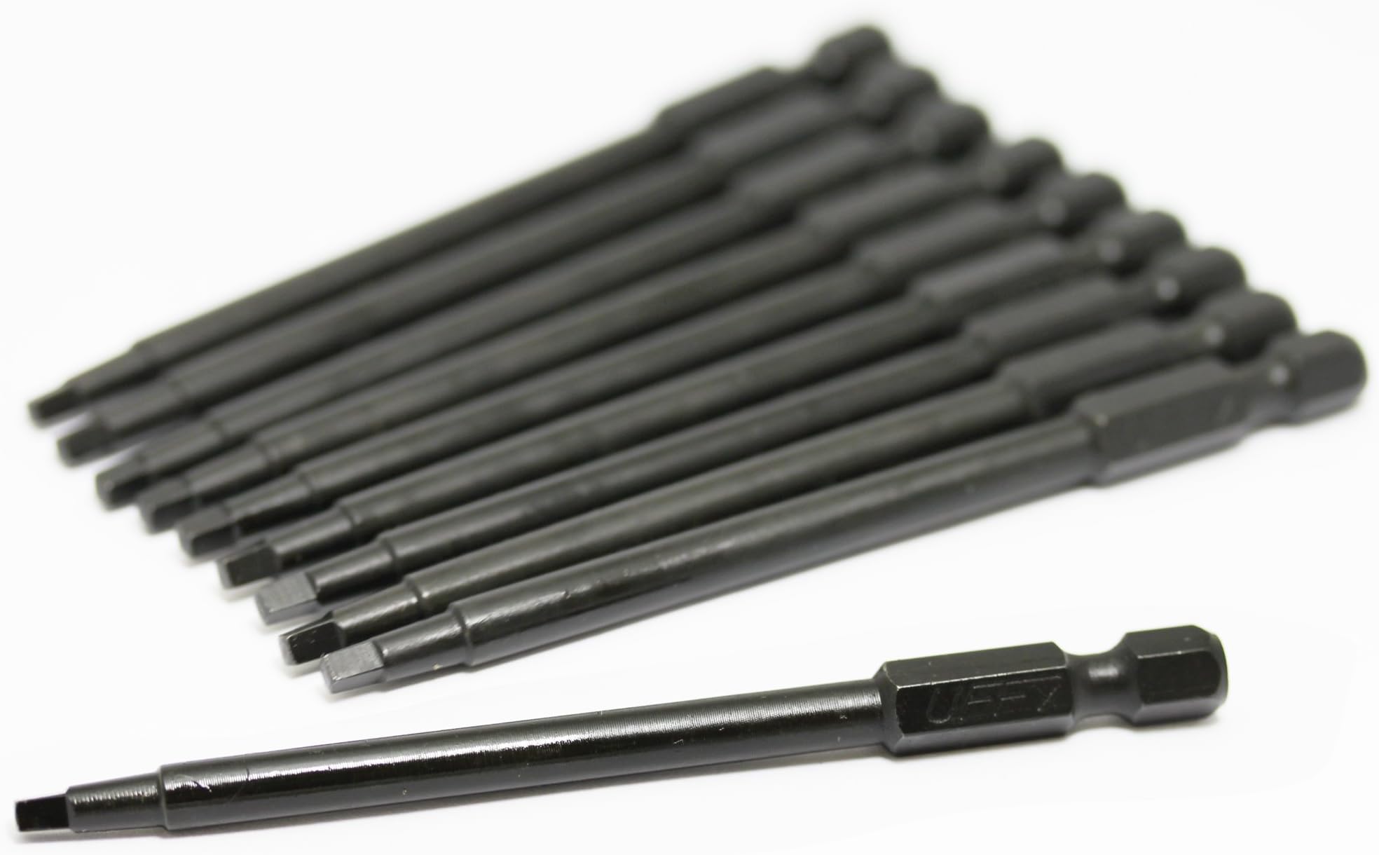 3-1/2" Inch Robertson Square SQ # 1 Power Impact Bit 10 pack 1/4 Hex