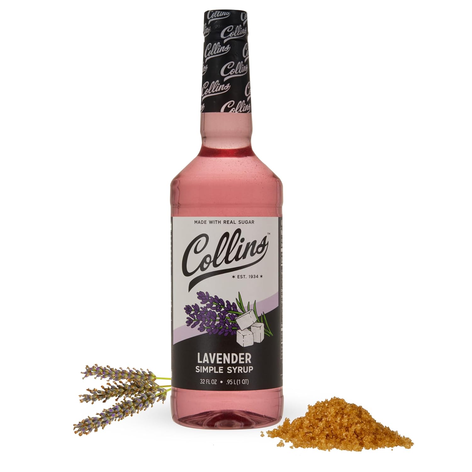 Collins Lavender Simple Real Sugar SyrupsSoda Water