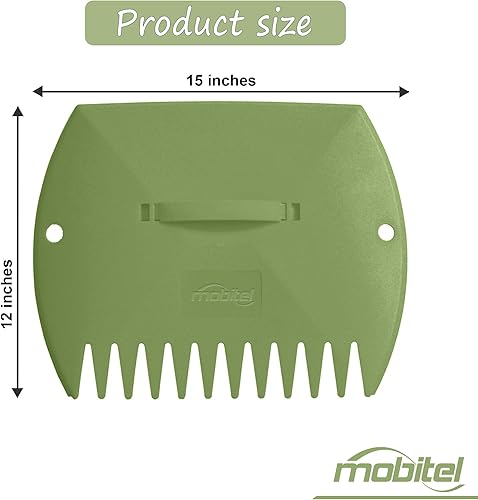 Miniatura 2 de Rastrillos de mano para recoger hojas grandes para recoger hojas de patio, basura de césped y recortes de césped