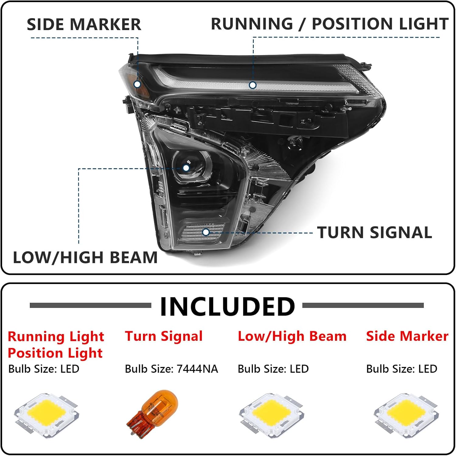 huray right headlight assembly fit for chevy trax lt/2rs/activ 2024 2025 rh w/led drl projector headlamp oe factory head light replacement for gm2503553 42876953 passenger side rh(passenger side) w/ led drl