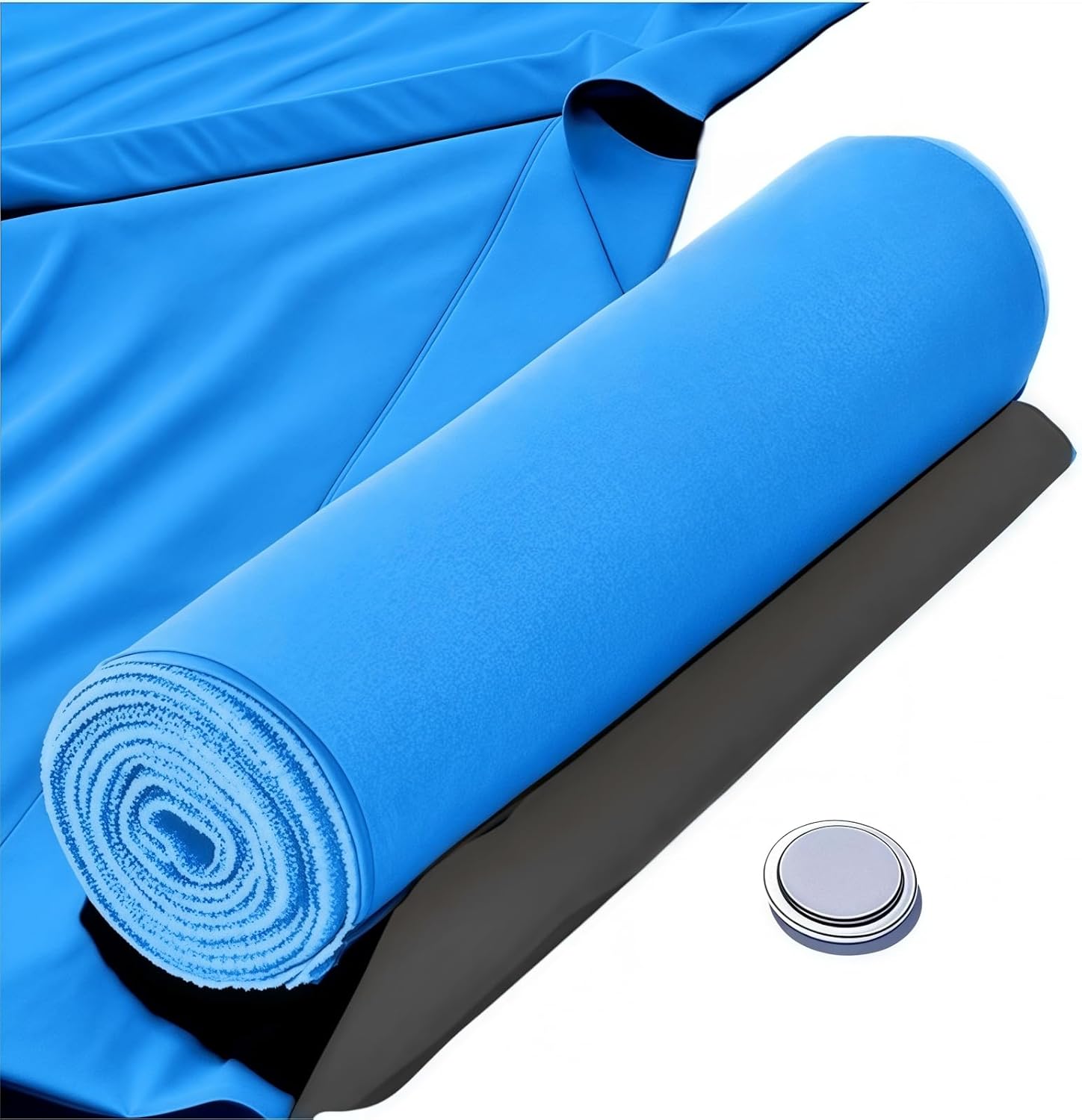 Magnetic Microfiber Towel, Quick Setup Secure Post-Workout Coverage, Super Absorbent, Fast Drying, Lightweight – Perfect for Gym, Beach, Hiking, Pool, Yoga, and More (Blue, X Large)